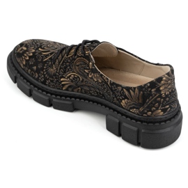 Olivier Zapatos de mujer de piel con suela gruesa, flores, 1.134 PLN multicolor 16
