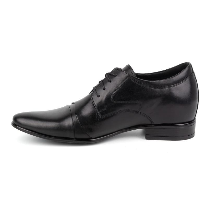 Olivier Zapatos formales elegantes de piel para hombre P12, negro 1