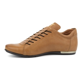 Polbut Deportivas hombre piel 2123 rojo beige 1