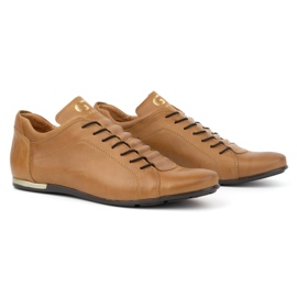 Polbut Deportivas hombre piel 2123 rojo beige 2