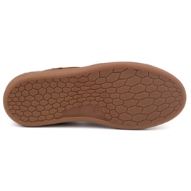 Zapatos slip-on para hombre fabricados en piel natural POLBUT 2124 camel marrón 5