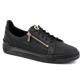 Zapatos casual de hombre fabricados en piel natural POLBUT 2125, negro 2