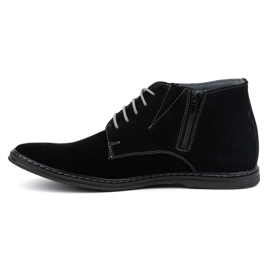 Olivier Botas Chelsea con cordones para hombre 307lu, negro 1