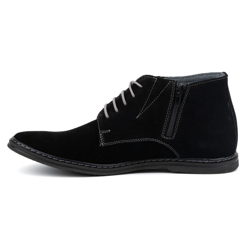 Olivier Botas Chelsea con cordones para hombre 307lu, negro 1