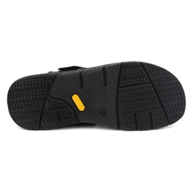 Pantuflas de piel para hombre KAMPOL Polskie stogie 221KAM negro 6