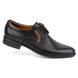 Kampol Zapatos formales hombre piel 319KAM, negro, cordones 3