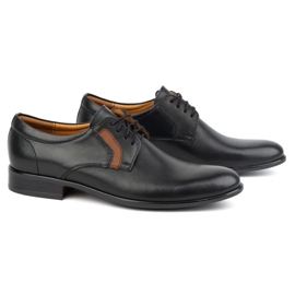 Kampol Zapatos formales hombre piel 319KAM, negro, cordones 2