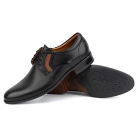 Kampol Zapatos formales hombre piel 319KAM, negro, cordones 4