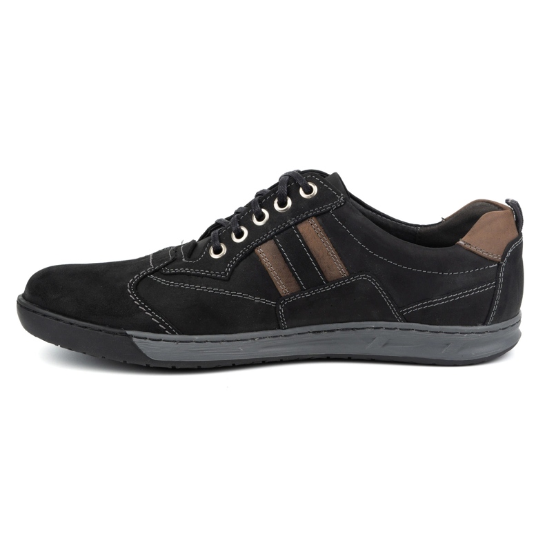 Kampol Kam 28KAM Zapatos casual hombre piel cordones negro 1
