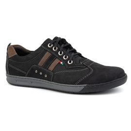 Kampol Kam 28KAM Zapatos casual hombre piel cordones negro 2