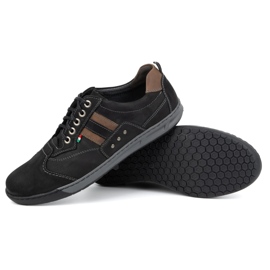 Kampol Kam 28KAM Zapatos casual hombre piel cordones negro 3