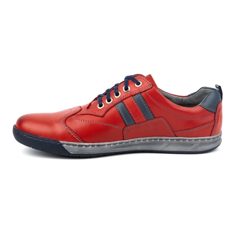 Zapatos de Piel Rojo Intenso Hombre 28KAM KAMPOL 1 Zapatos de Piel Rojo Intenso Hombre 28KAM KAMPOL 1
