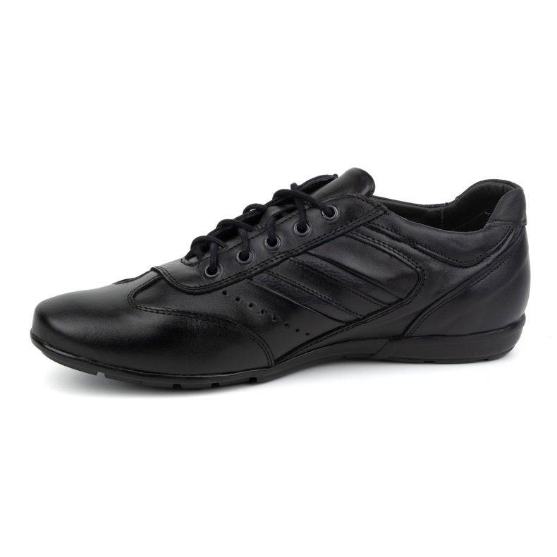 Olivier Zapatos de piel para hombre, negro, modelo sport 7004DT, negro 1