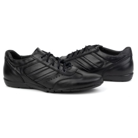 Olivier Zapatos de piel para hombre, negro, modelo sport 7004DT, negro 5