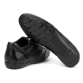 Olivier Zapatos de piel para hombre, negro, modelo sport 7004DT, negro 6