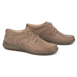 Olivier Zapatos mujer piel 0819, beige oscuro 3