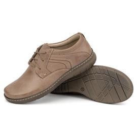 Olivier Zapatos mujer piel 0819, beige oscuro 4