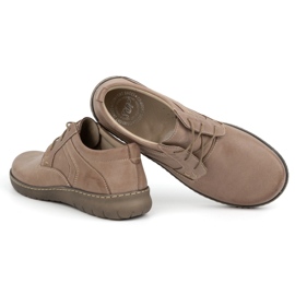 Olivier Zapatos mujer piel 0819, beige oscuro 5