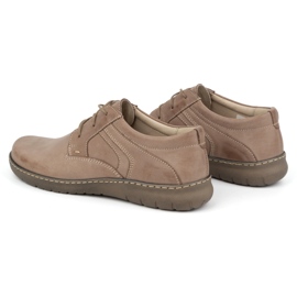 Olivier Zapatos mujer piel 0819, beige oscuro 6