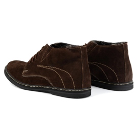 Olivier Botas Chelsea de hombre con cordones 307lu marrón 4