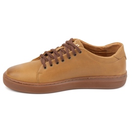 Polbut Deportivas hombre piel 2127 rojo beige 1