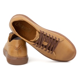 Polbut Deportivas hombre piel 2127 rojo beige 5