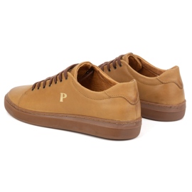 Polbut Deportivas hombre piel 2127 rojo beige 6