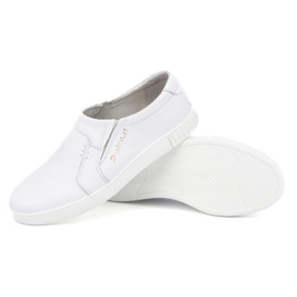 Polbut Zapatos slip-on hombre piel 334/2 blanco 3