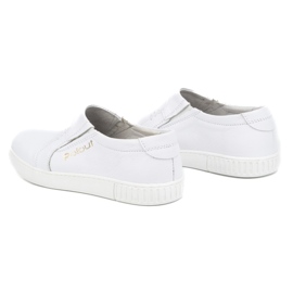 Polbut Zapatos slip-on hombre piel 334/2 blanco 5