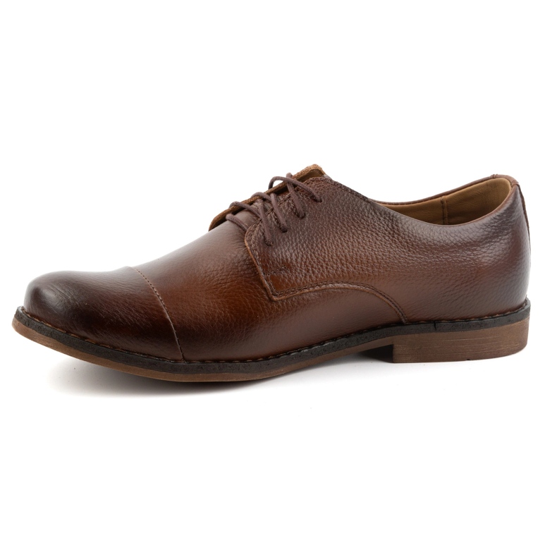 Olivier Zapatos cortos hombre piel con cordones 7155DT marrón 1