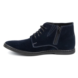 Olivier Botas Chelsea con cordones para hombre 307lu, azul marino 1 Olivier Botas Chelsea con cordones para hombre 307lu, azul marino 1