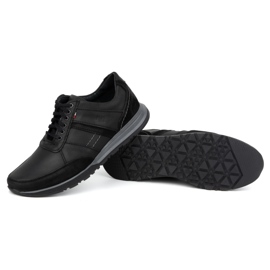 Olivier Zapatos con cordones de piel para hombre Sport Style 310GT, negro 3