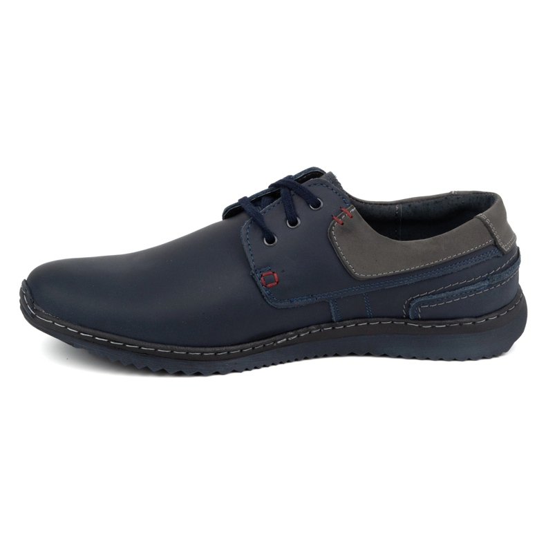 Olivier Zapatos Casual Hombre Piel Modelo 308GT, azul 1