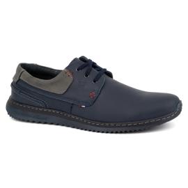 Olivier Zapatos Casual Hombre Piel Modelo 308GT, azul 2