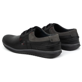 Olivier Zapatos Casual Hombre de Piel Modelo 308GT, negro 5