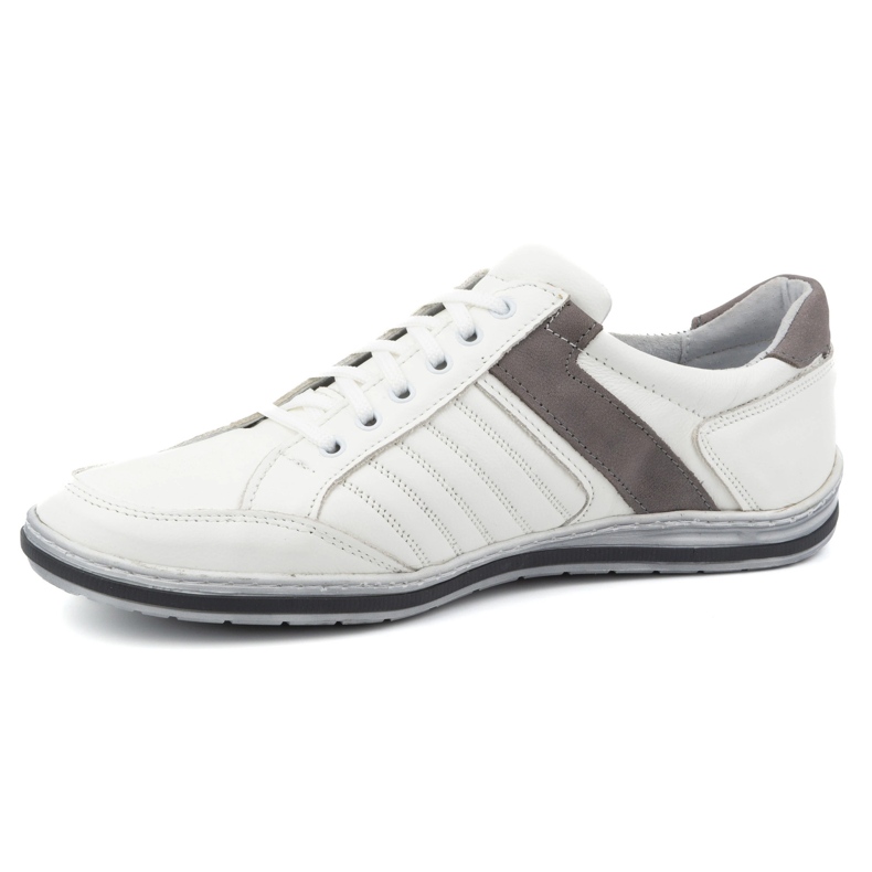 KOMODO Zapatos de hombre fabricados en piel 236K color blanco. 1