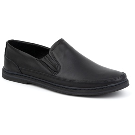 Olivier Zapatos hombre piel 612 negro 2