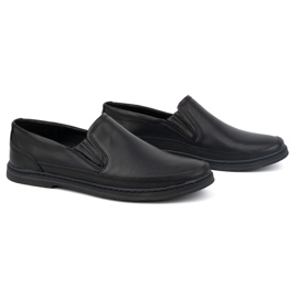 Olivier Zapatos hombre piel 612 negro 3