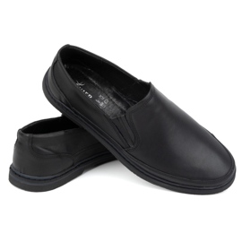 Olivier Zapatos hombre piel 612 negro 5