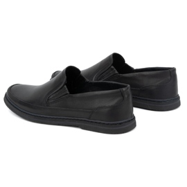 Olivier Zapatos hombre piel 612 negro 6