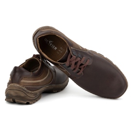 Olivier Zapatos casual hombre piel con cordones 307GT marrón 5