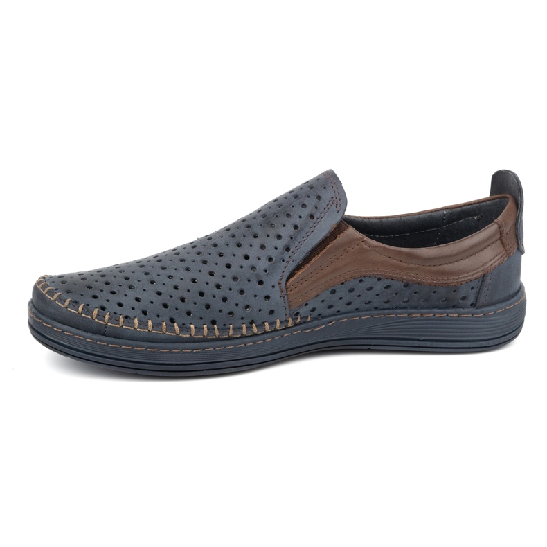 Olivier Mocasines calados de hombre para verano 590MP, azul marino 1 Olivier Mocasines calados de hombre para verano 590MP, azul marino 1