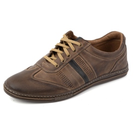 Zapatos con cordones hombre piel JOKER 521 marrón 8