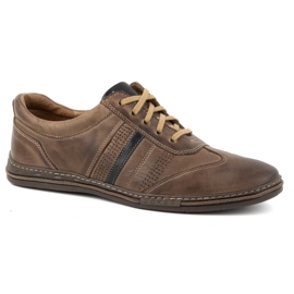 Zapatos con cordones hombre piel JOKER 521 marrón 2