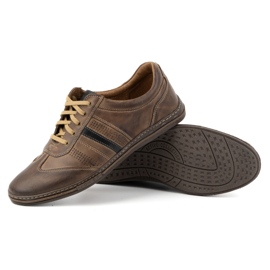 Zapatos con cordones hombre piel JOKER 521 marrón 4