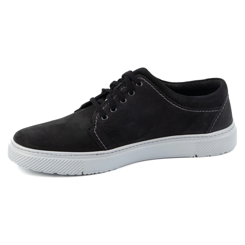 Joker Zapatos casual hombre piel 894J, negro y gris 1