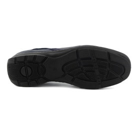 KOMODO Zapatos de hombre, mocasines de piel sin cordones 627K, azul marino 6