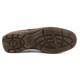 KOMODO Zapatos de hombre, mocasines de piel 627K, marrón 6