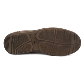 Kampol Zapatos casual hombre piel 86KAM, marrón 5