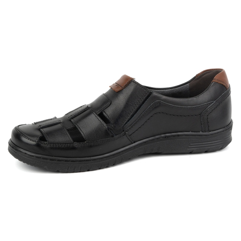 Kampol Zapatos casual hombre piel 86KAM, negro 1